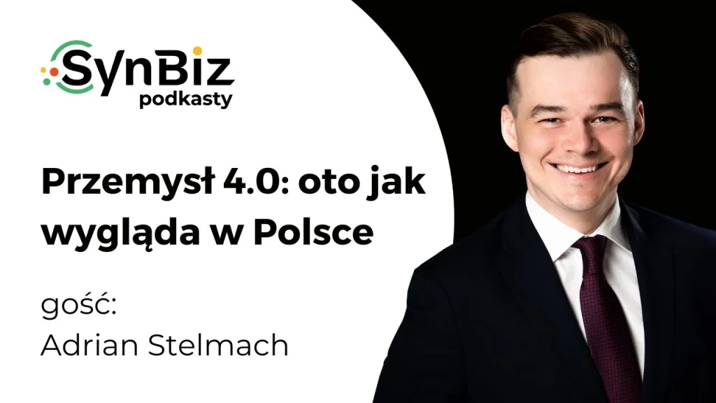 Adrian Stelmach podczas wywiadu o transformacji cyfrowej i Przemyśle 4.0