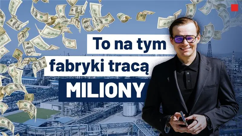 miniaturka z podcastu Digitalizuj.pl z wizerunkiem Adriana Stelmacha (marnotrawstwo w firmach produkcyjnych)