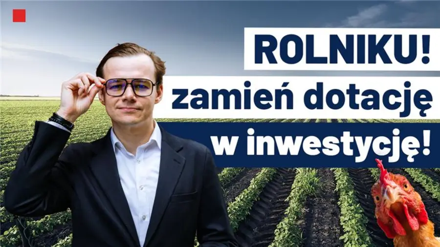 podcast o dotacjach dla rolnictwa (miniatura z wizerunkiem Adriana Stelmacha)